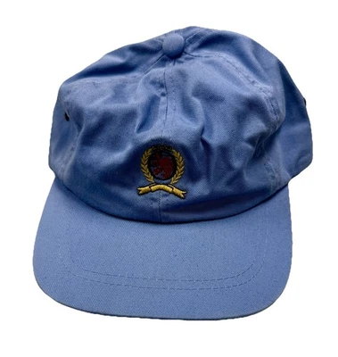 Gorra Tommy Hilfiger vintage años 90 escudo correa de cuero azul bebé ajustable Foto 1 de 4