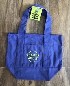 Trader Joe’s Trick Or Treat Mini Tote Bag Purple *Limited Edition Halloween* - Picture 1 of 7