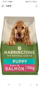 Harringtons Complete Puppy Dry Dog Food Salmon & Rice 10kg - Made with All - Picture 1 of 1