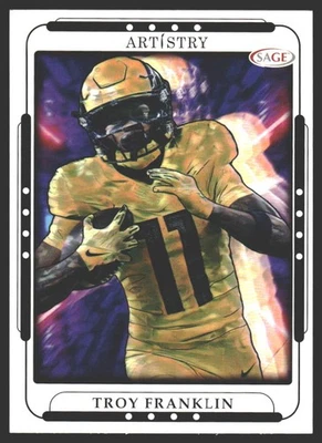 Troy Franklin #114 2023 SAGE Artistry Oregon Ducks - Image 1 of 2