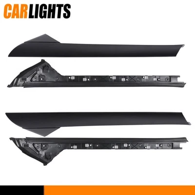 Fits 2011-2019 Ford Explorer Pair Inner & Outer Windshield A Pillar Molding Trim Foto 1 de 4