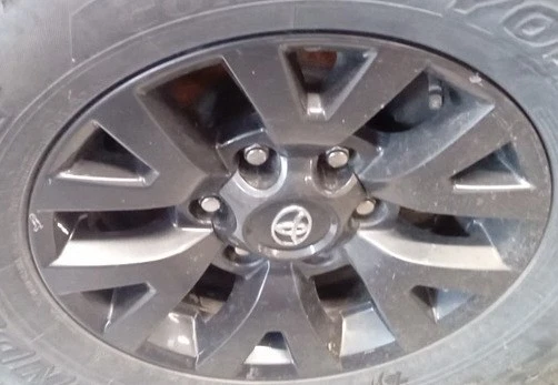 2020 Tacoma OE Wheel 16x7 6 Spoke V Spoke Dark Gray Toyota - Image 1 of 3