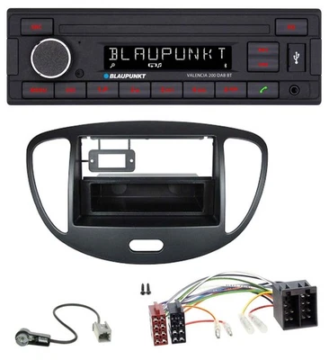 Blaupunkt DAB MP3 Bluetooth USB Autoradio für Hyundai i10 (2008-2013) schwarz - Bild 1 von 4