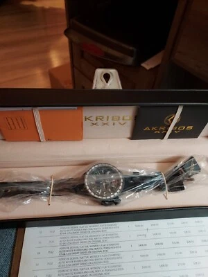 RELOJ HOMBRE AKRIBOS XXIV NEGRO AK468BK NUEVO EN CAJA Foto 1 de 4