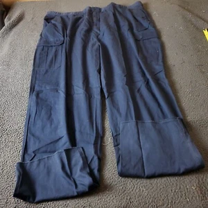 KingSize Pants Big Tall Mens Size 5XL 38L Blue Cotton Chino Khaki - Picture 1 of 7