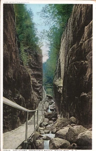 The Flume Franconia Notch White Mtns., NH Detroit Publishing Postcard - Picture 1 of 2