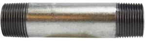 PIPE NIPPLE Galvanized 1/4" Schedule 80 x 10" Long Thread Both End (TBE) - Picture 1 of 8