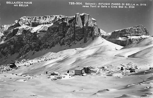 A3154) RIFUGIO PASSO DI SELLA SELLAJOCH HAUS BOLOZANO. VIAGGIATA.  - Bild 1 von 2