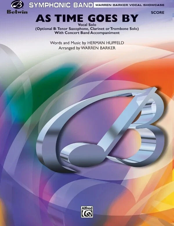 As Time Goes By: Tenor Saxophone, Clarinet, Trombone or Vocal Solo - Image 1 of 1