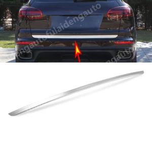 For Porsche Cayenne 2015-2018 stainless REAR TRUNK TAIL GATE DOOR LID COVER TRIM - Picture 1 of 5