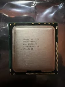 Intel Core I7-920 Quad-Core CPU 2.66 GHz 8MB LGA 1366 W/ Heatsink - Picture 1 of 4