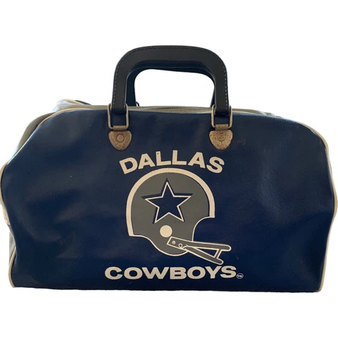 DALLAS COWBOYS 1970's BOOK GYM SCHOOL TRAVEL VINYL BAG NFL FOOTBALL - READ DESC! Cover