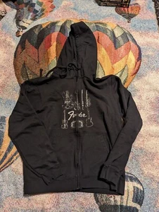 Sudadera con Capucha Fender Guitars Para Hombres Cremallera Completa Rock & Roll S Negra  - Imagen 1 de 6