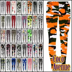 Niñas Ejército Leggings Niños Estampado Largo Completo Elástico Ajustado Informal Pantalón 7-13 Años - Imagen 1 de 28