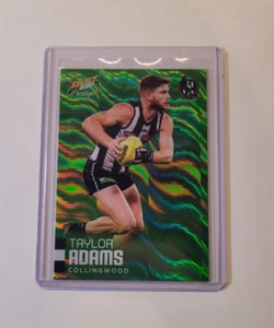 2020 AFL SELECT FOOTY STARS PRESTIGE GREEN CARD COLLINGWOOD TAYLOR ADAMS #025 - Picture 1 of 2