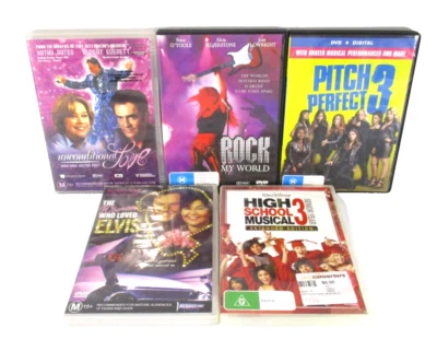 Musical DVD Bundle x5 Movies PAL R4 Unconditional Love-Rock My World + More - Image 1 of 4