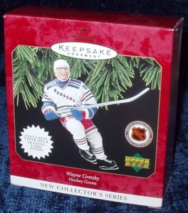 Vintage 1997 Hallmark WAYNE GRETZKY #1 Hockey Greats NY Rangers Ornament - Picture 1 of 4