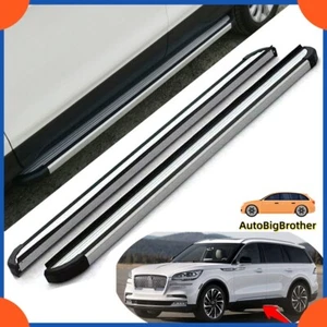 Fits for Lincoln Aviator 2020 2021-2023 Running Board Side Steps Pedals Nerf Bar - Picture 1 of 14