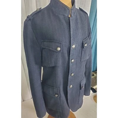 HUGO BOSS Orange Label Quite Luxury Preppy Wool Military Pea Coat Jacket US 38R - Image 1 of 4