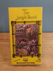 THE JUNGLE BOOK 1942 VHS TAPE SABU ROSEMARY DECAMP - Picture 1 of 3
