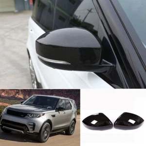 For Land Rover Discovery 5 2017-25 Carbon Fiber Rear View Mirror Cap Cover Trim - Picture 1 of 9