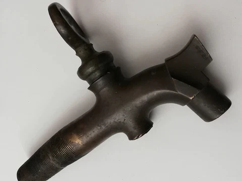1930s Russian Faucet Vintage Bronze Antique Spigot Water Handles Rare Home Decor Cover
