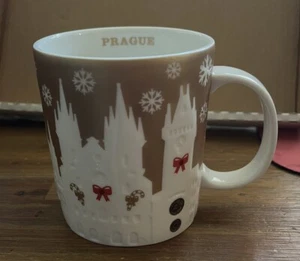 Starbucks Christmas Gold Relief mug - Prague - Picture 1 of 6
