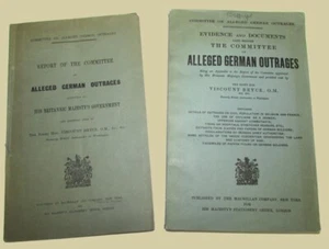 BRYCE, Viscount. Report of The Committee On Alleged German Outrages. 1915, 192? - Imagen 1 de 3