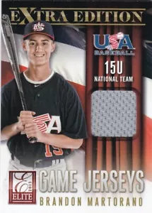 2013 Panini Elite Extra Edition 15U National Team Game Jerseys Brandon Martorano - Bild 1 von 2