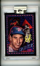Topps Project 2020 Ted Williams Efdot Artist Auto Autograph Signed /80 Yellow