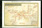 Berliner Netzplan von 1913 Hoch - und Untergrundbahn Reprint