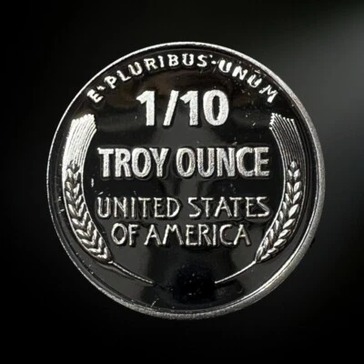 1 /10 OZ Lincoln Wheat Cent Round .999  Silver Bullion Brilliant Uncirculated BU - Image 1 of 3