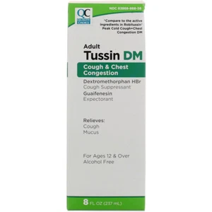 6 Pack Quality Choice Tussin Dm Alcohol-free Cough Supressant/Expectorant 8 F... - Picture 1 of 5