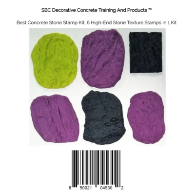 Best Concrete Stone Stamp Kit, 6 High-End Stone Texture Stamps In 1 Kit - Image 1 of 4
