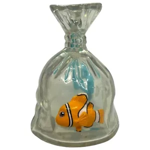Disney Finding Nemo Fish In Bag Keychain Bag Clip Container Pixar Movie Vintage - Picture 1 of 6