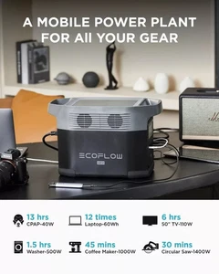 EcoFlow DELTA mini Portable Power Station 882Wh 1400 WATT Generator - Picture 1 of 4