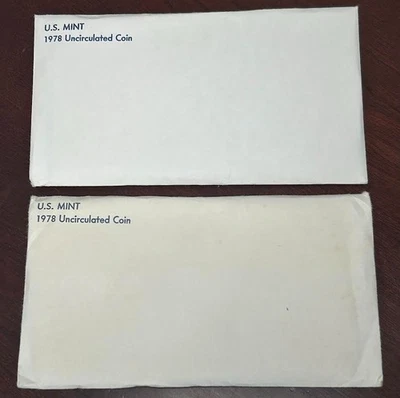 1978 P&D Mint Set with 12 Brilliant Uncirculated US Coins Set of 2 - 24 Coins - Image 1 of 3