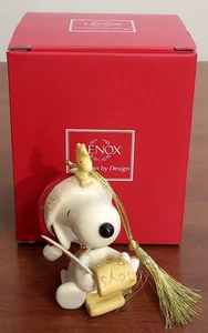 Peanuts LENOX Porzellan SNOOPY'S LIST FOR SANTA Woodstock Weihnachten ORNAMENT NEUWERTIG IN VERPACKUNG - Bild 1 von 3