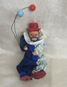 Vintage Emmett Kelly Jr. Clown Vinyl und Stoff Puppe - 70er Jahre Handarbeit Sammlerstück - Bild 1 von 7