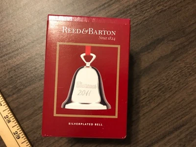 Reed & Barton Silverplated Bell Christmas 2011 New in Box - Image 1 of 4