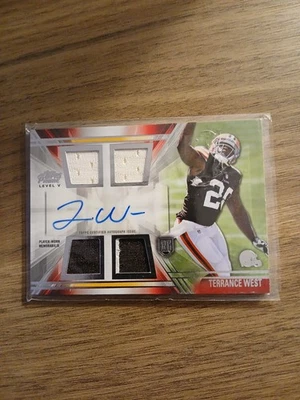 2014 Topps Prime - Level 5 Autographed Relic Terrance West #PV-TW (AU, MEM, RC) - Image 1 of 2