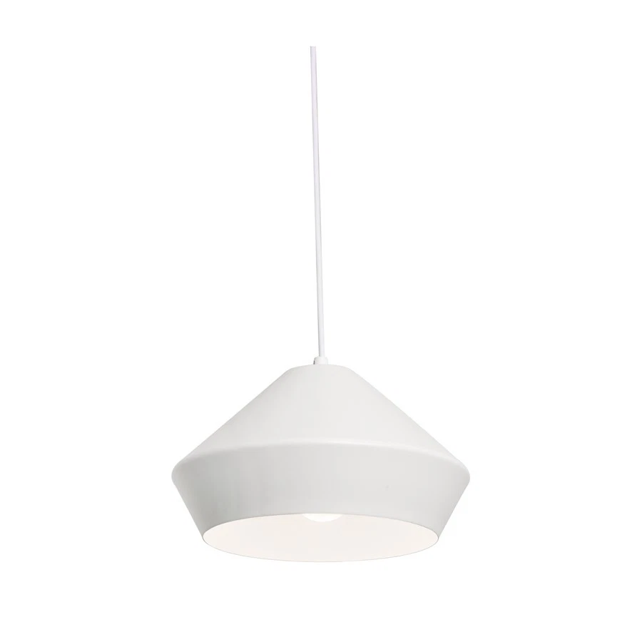 Colgante AFX Lighting Milo 1 Luz, Base Media 120V, Blanco/Blanco - MLOP10MBWH Foto 1 de 1