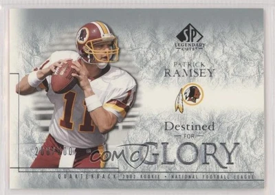 2002 SP Legendary Cuts Destined for Glory /500 Patrick Ramsey #141 Rookie RC - Image 1 of 2