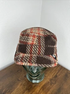 Goorin Bros Plaid Cadet Hat Crown Logo Y2K Military Cap Streetwear Unisex S - Picture 1 of 9