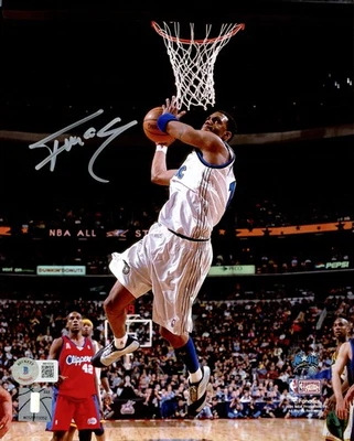 Tracy McGrady Autographed Signed 8x10 Photo Orlando Magic Dunk Beckett Wit - Image 1 of 2