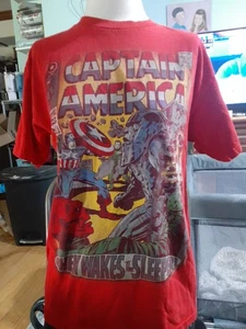 Captain America Marvel Comic Buch Cover Herren rot Grafik T-Shirt Größe M 2018 - Bild 1 von 5