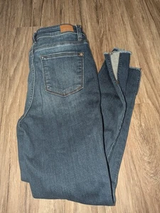 Judy Blue Jeans Women's Size 9/29 Skinny Fit Raw Hem High Rise Denim JB82424DK - Picture 1 of 18