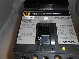 FAB34100 SQUARE D CIRCUIT BREAKER NEW OLD STOCK - Picture 1 of 3