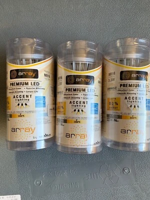 NEXXUS ARRAY MR16 LED Replacement Bulb Lighting Lot 3.3w GU5.3 Base #0325803 12v - Image 1 of 3