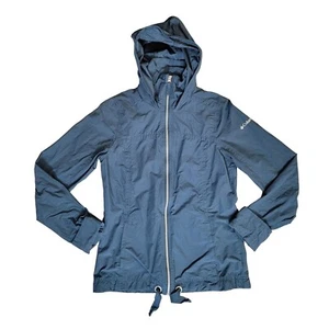 Columbia Womens Size S Blue Teal Full Zip Parka Jacket Coat Hood - Picture 1 of 7